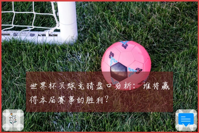 世界杯买球竞猜盘口分析：谁将赢得本届赛事的胜利？
